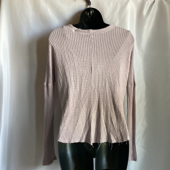 Jolie Long Sleeves Buttoned Front Mid Cropped Top Size Large (Junior) - Picture 5 of 7